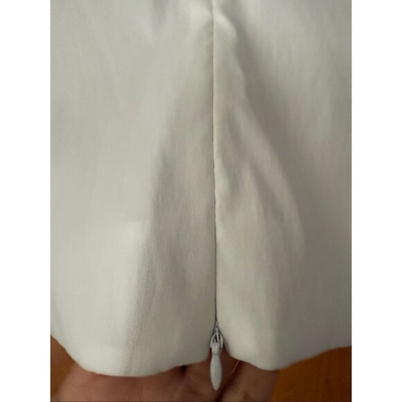 Coldwater Creek White Embroidered Ruffle Blouse Sz 14 NWT Back Zipper - Picture 7 of 14